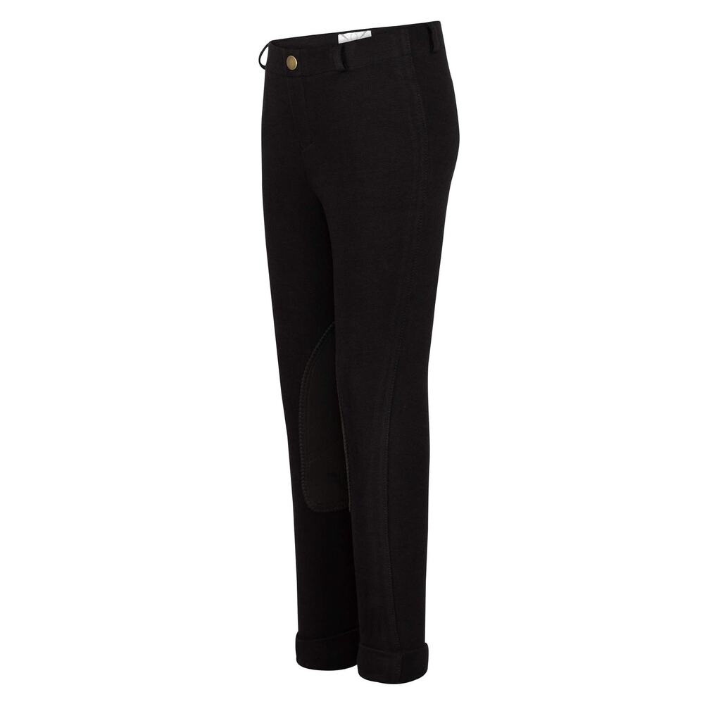 TuffRider Girl's Starter Lowrise Pull-On Jods Breech Black Size 6